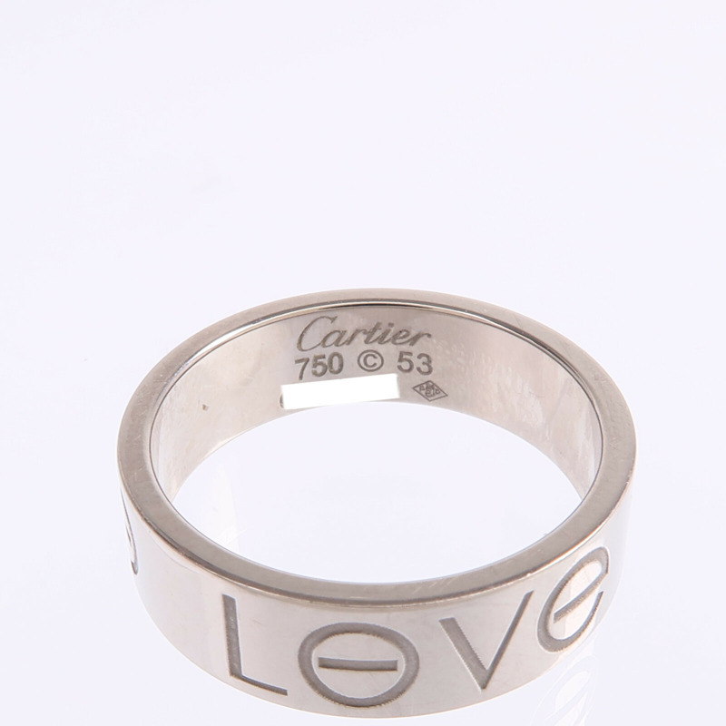 CARTIER 18K白金Ring戒指Cartier#53/US#6.25-4