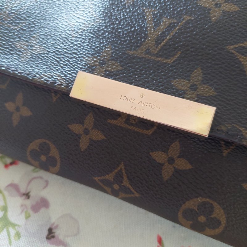 LV 經典老花M40718 🎀現品實拍 🎀 Favorite MM 經典花紋鍊條肩背包 斜背包~二手-76