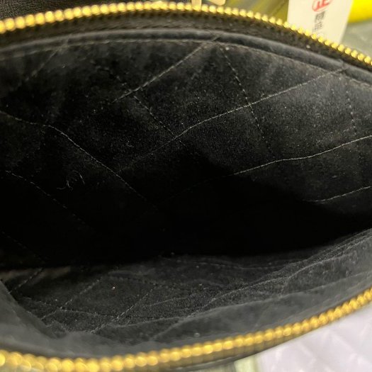 東區正精品㊣CHANEL 22 BAG AS3260 香奈兒黑色全皮米白字金幣金鍊熊貓肩背包購物袋包小款 RZ6187-4