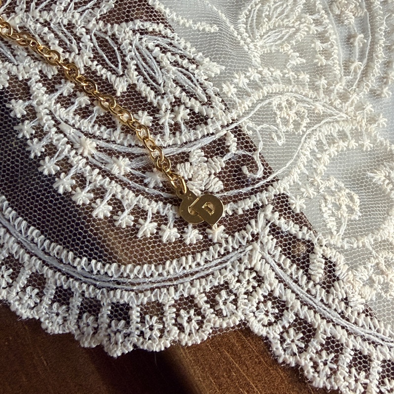 Christian Dior 水滴形萊茵石 頸鏈 項鏈 鍍金-9