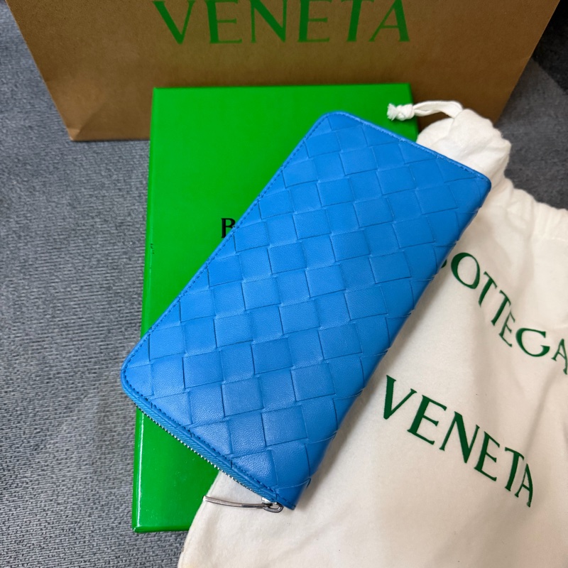 Bv新款大編織拉鍊長夾-1