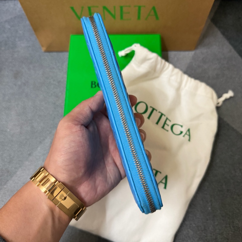 Bv新款大編織拉鍊長夾-3