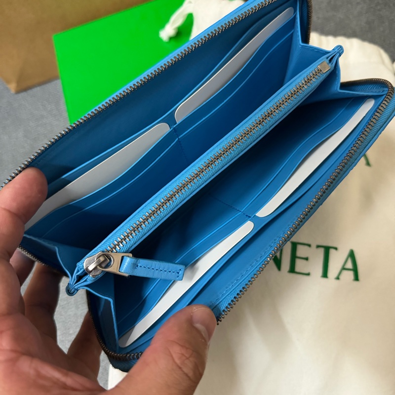 Bv新款大編織拉鍊長夾-5