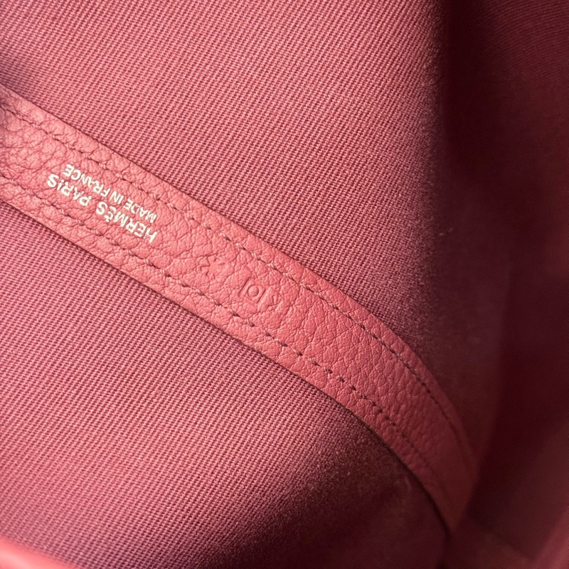 Hermes愛馬仕粉紅色garden party 花園36手提包 T刻 帆布拼皮好價帶走 尺寸：36-6