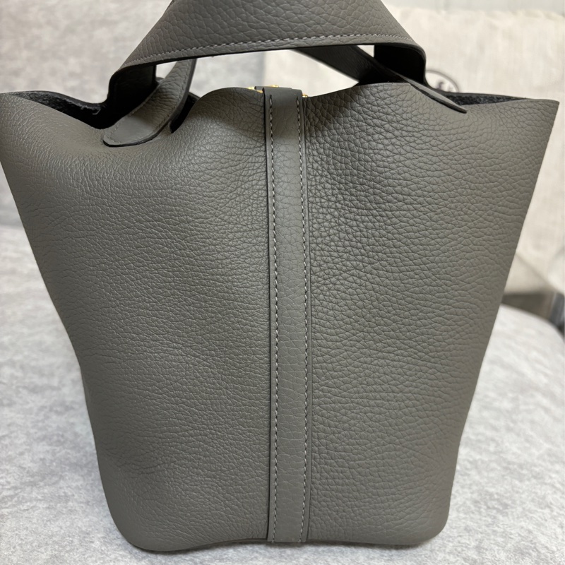 Hermes picotin 18 積雨雲灰金扣-3