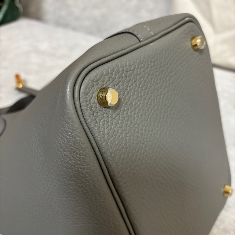 Hermes picotin 18 積雨雲灰金扣-5