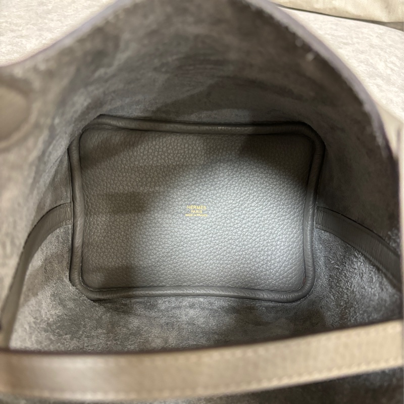 Hermes picotin 18 積雨雲灰金扣-10