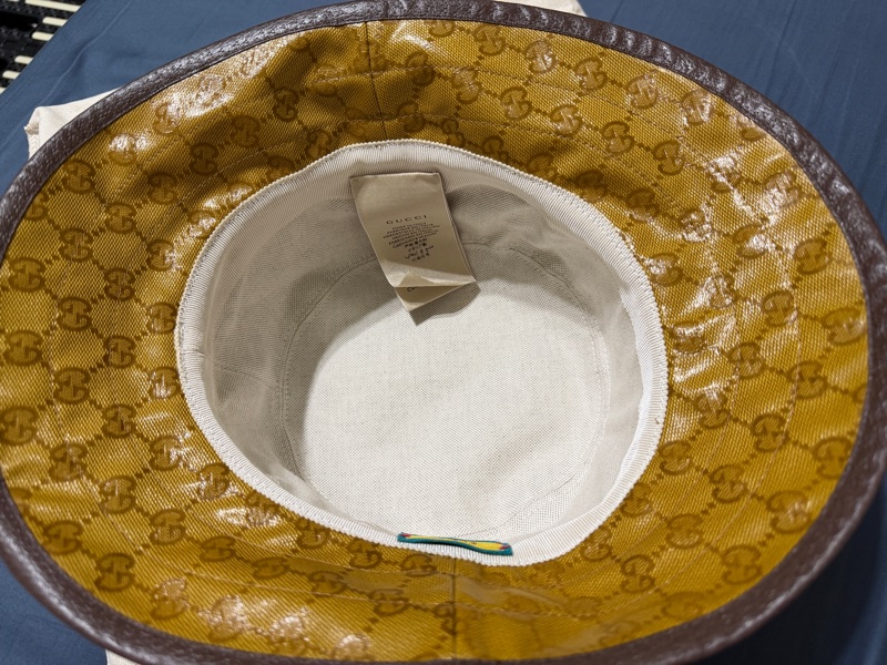 Gucci x Adidas Beige/Brown GG Canvas Bucket Hat-2