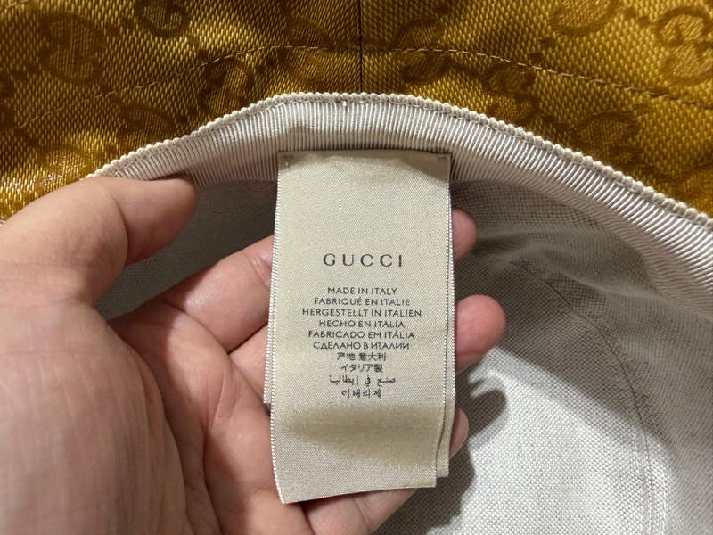 Gucci x Adidas Beige/Brown GG Canvas Bucket Hat-3