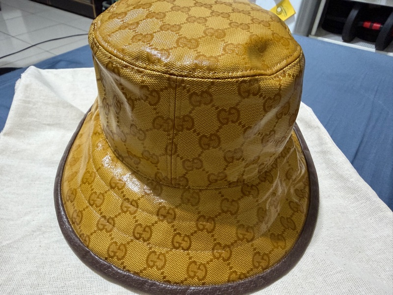 Gucci x Adidas Beige/Brown GG Canvas Bucket Hat-5