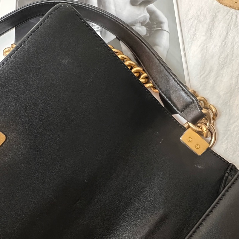 ෆ Chanel Boy25黑金-11