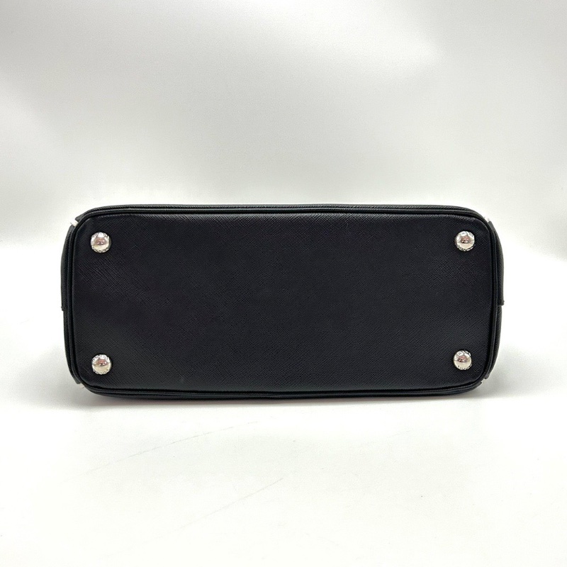 PRADA 黑銀限量款 皮內里殺手肩背斜背包28*19*12 98新配件塵袋-4