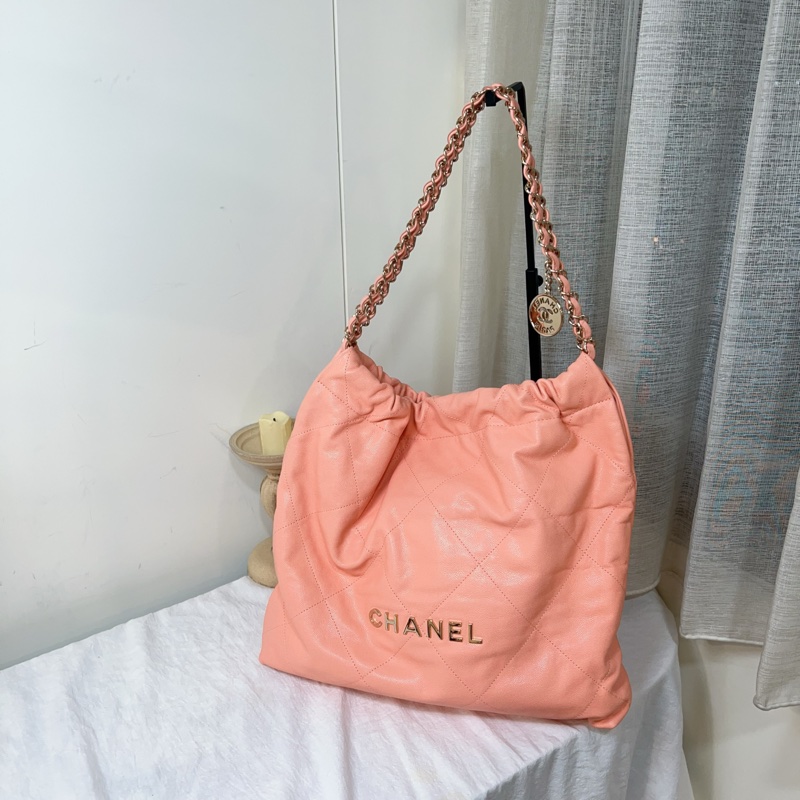 ෆ Chanel 22bag蜜桃粉-5