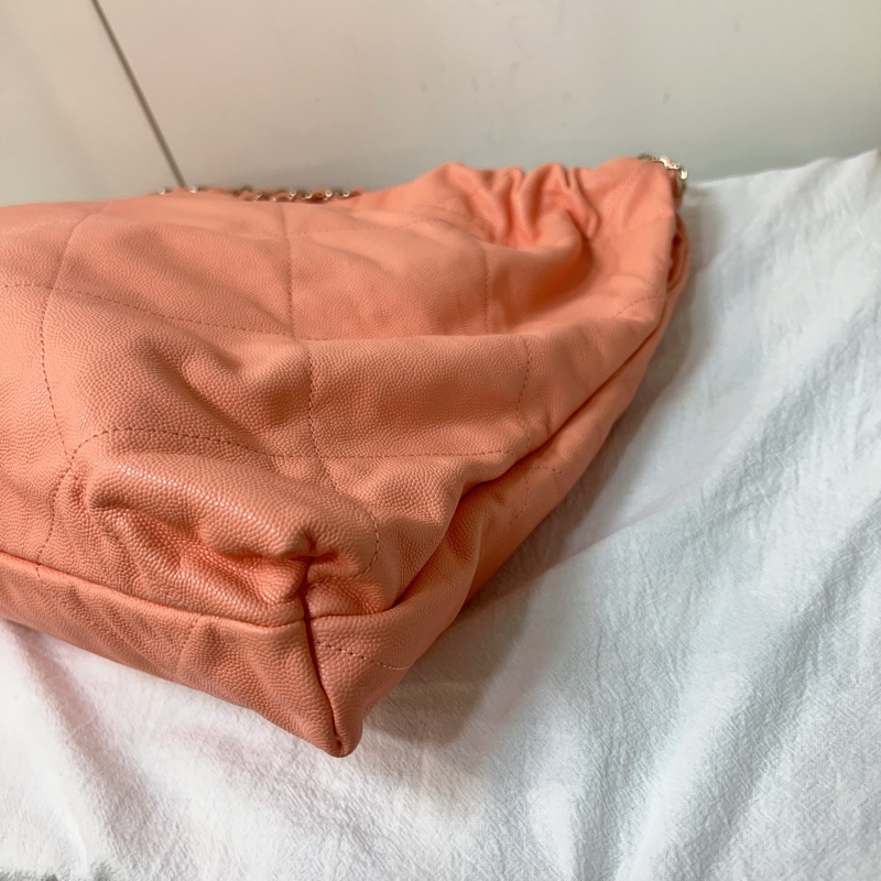 ෆ Chanel 22bag蜜桃粉-11