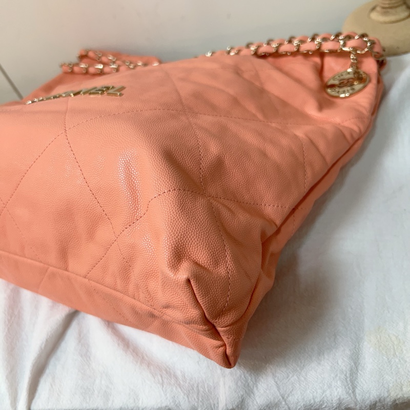 ෆ Chanel 22bag蜜桃粉-14