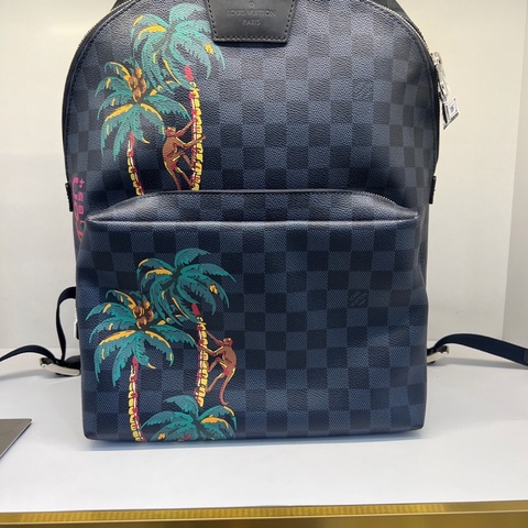 LOUIS VUITTON/路易威登 棋盤格 椰子樹棋盤格限定雙肩包