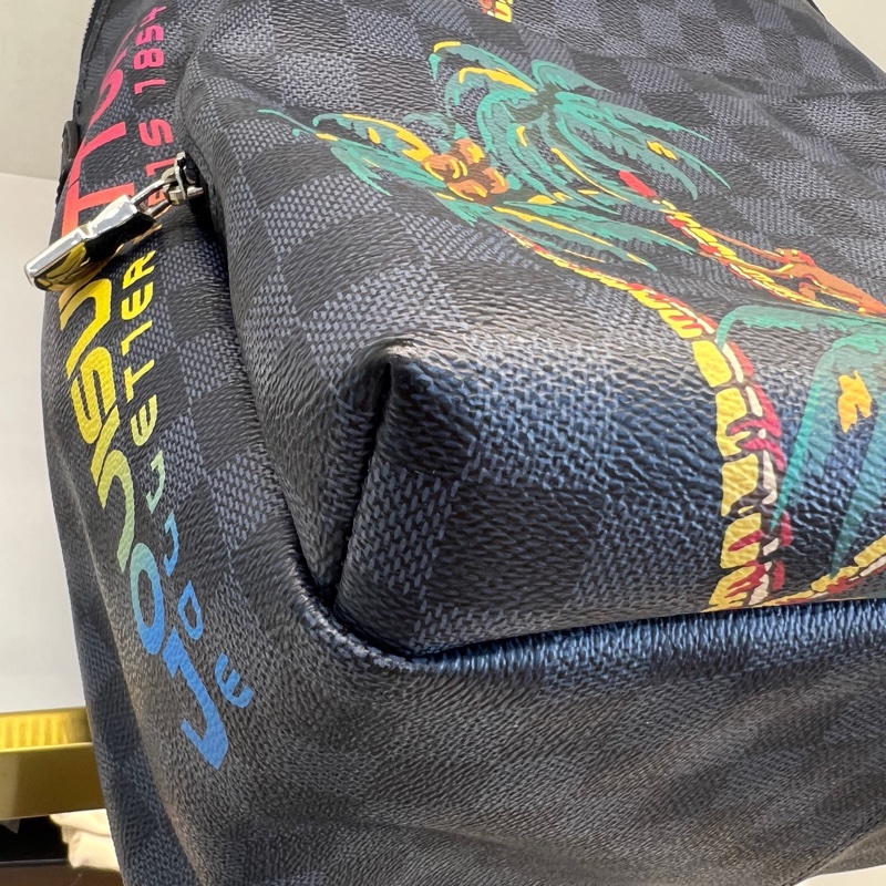 LOUIS VUITTON/路易威登 棋盤格 椰子樹棋盤格限定雙肩包-2