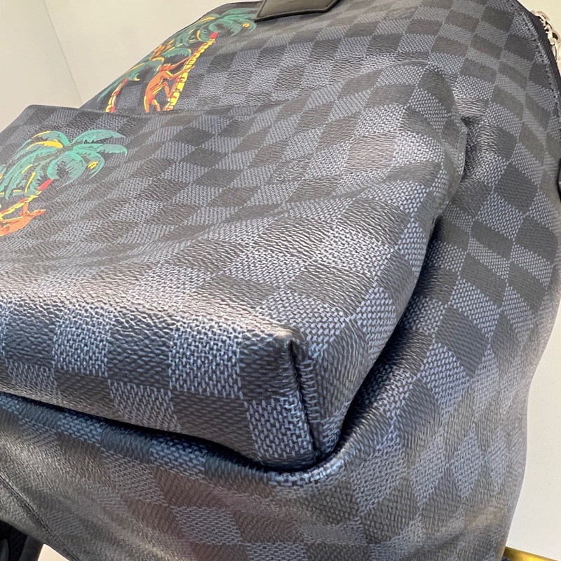 LOUIS VUITTON/路易威登 棋盤格 椰子樹棋盤格限定雙肩包-3