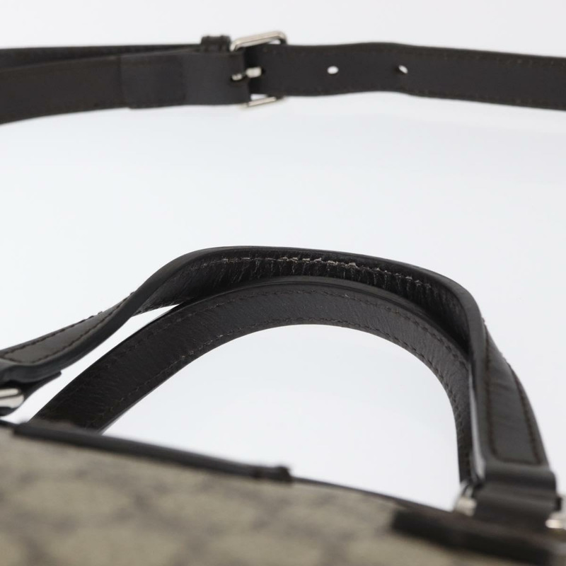 【日本直送】GUCCI GG Supreme 手提包 PVC 兩用 米色 銀色 429019 正品 ka1583-13