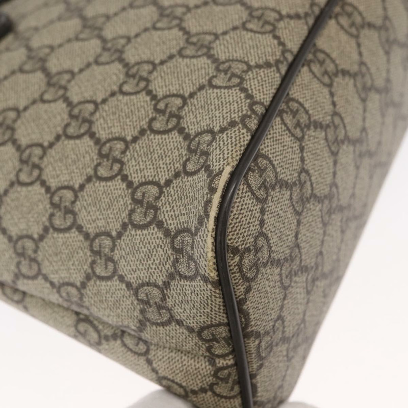 【日本直送】GUCCI GG Supreme 手提包 PVC 兩用 米色 銀色 429019 正品 ka1583-15