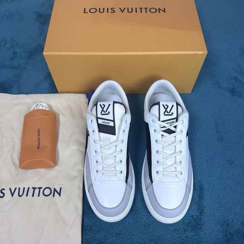 Louis Vuitton路易威登 Charlie 低幫板鞋 白灰色 43.5碼-0