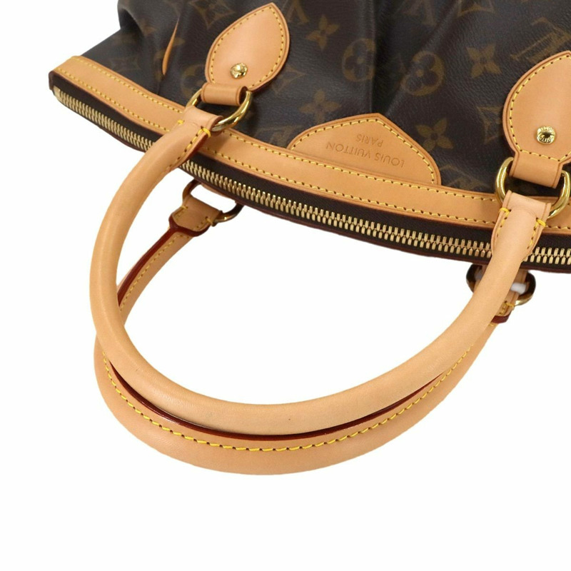 路易威登 Monogram Tivoli PM 手提包,棕色,M40143,金色五金-4