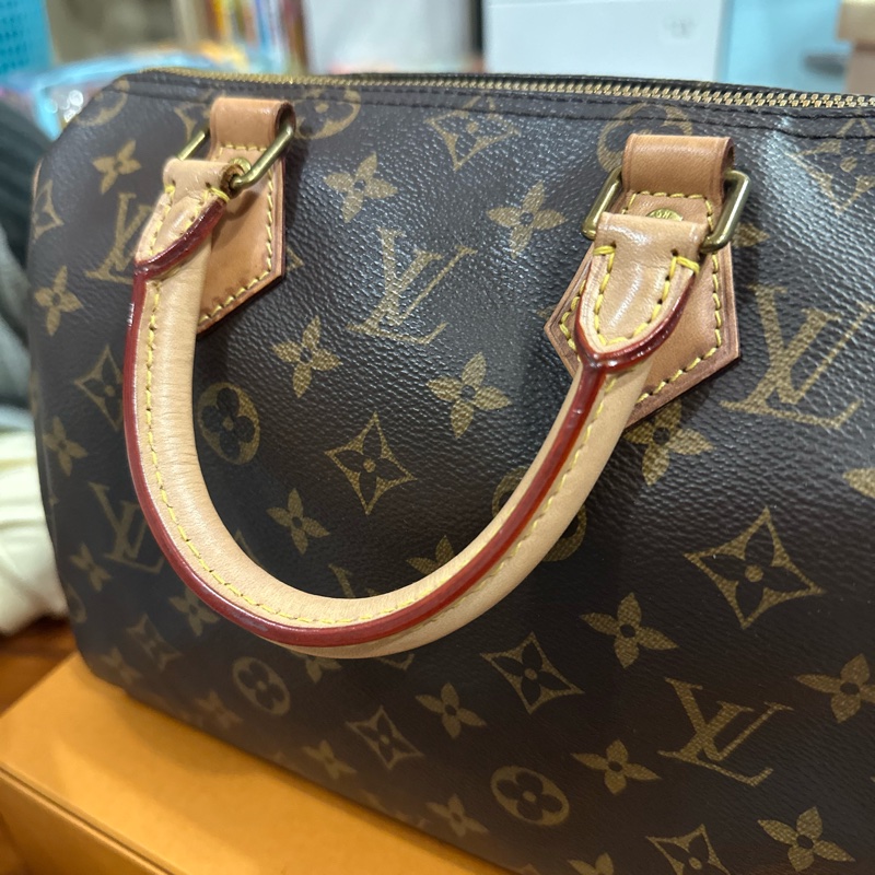 LV speedy25 肩帶款 波士頓包~-3