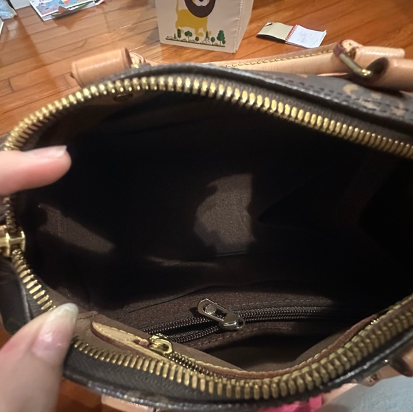 LV speedy25 肩帶款 波士頓包~-9