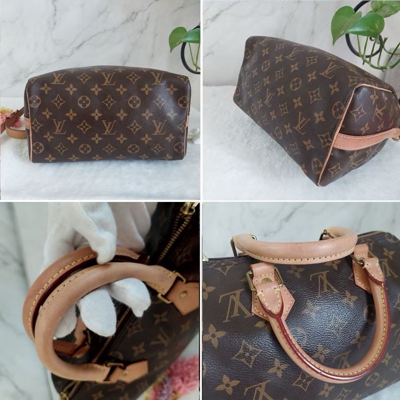 LV speedy25 肩帶款 波士頓包~-14