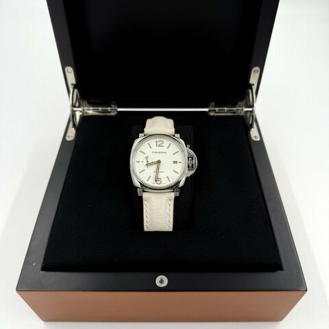 PANERAI  -白色LUMINOR DUE三明治錶盤自動機械錶 ╻42mm