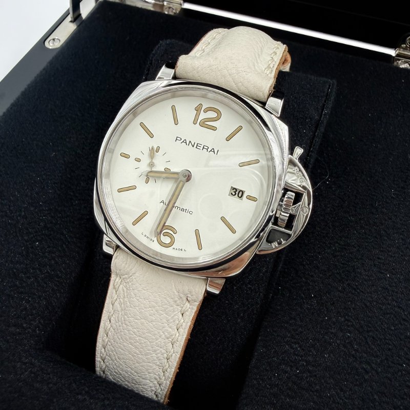 PANERAI  -白色LUMINOR DUE三明治錶盤自動機械錶 ╻42mm-1
