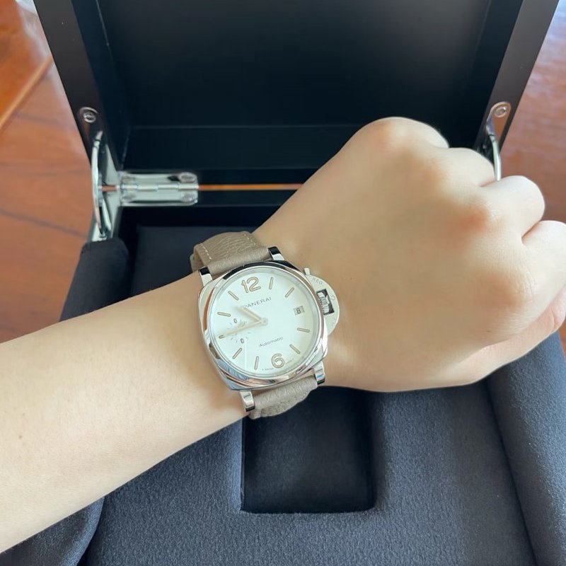 PANERAI  -白色LUMINOR DUE三明治錶盤自動機械錶 ╻42mm-3