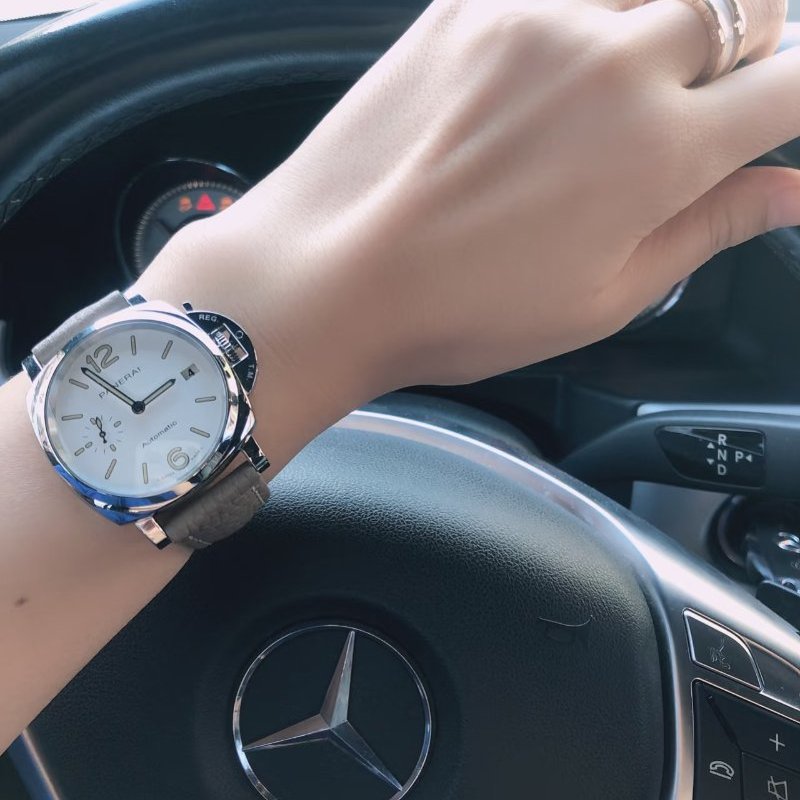 PANERAI  -白色LUMINOR DUE三明治錶盤自動機械錶 ╻42mm-4