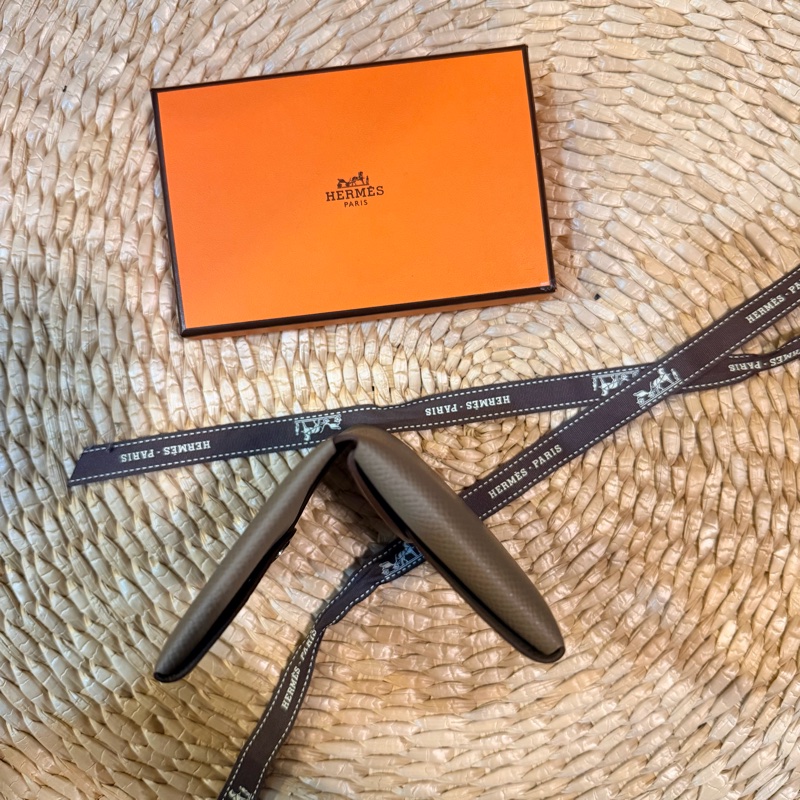 全新 愛馬仕Hermes Calvi Duo 零錢包 卡夾 大象灰 2026年專櫃購入-4