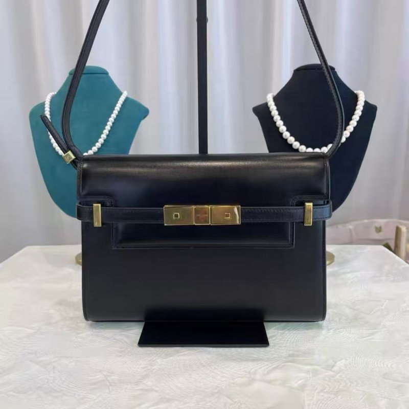 YSL 曼哈頓 黑金小號 全新閒置 24*17.5*6 配件塵袋-3