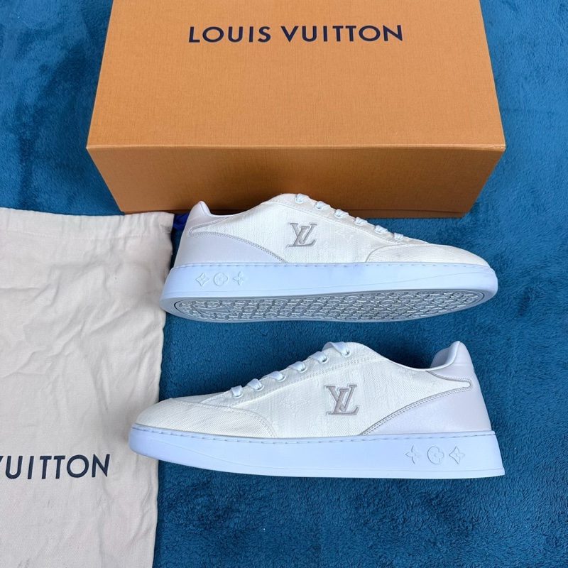 LV路易威登 resort 2025款 牛仔布低幫板鞋 淡黃色 42碼-1