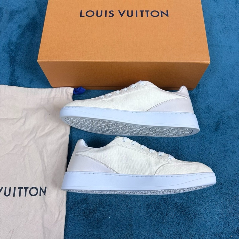 LV路易威登 resort 2025款 牛仔布低幫板鞋 淡黃色 42碼-2