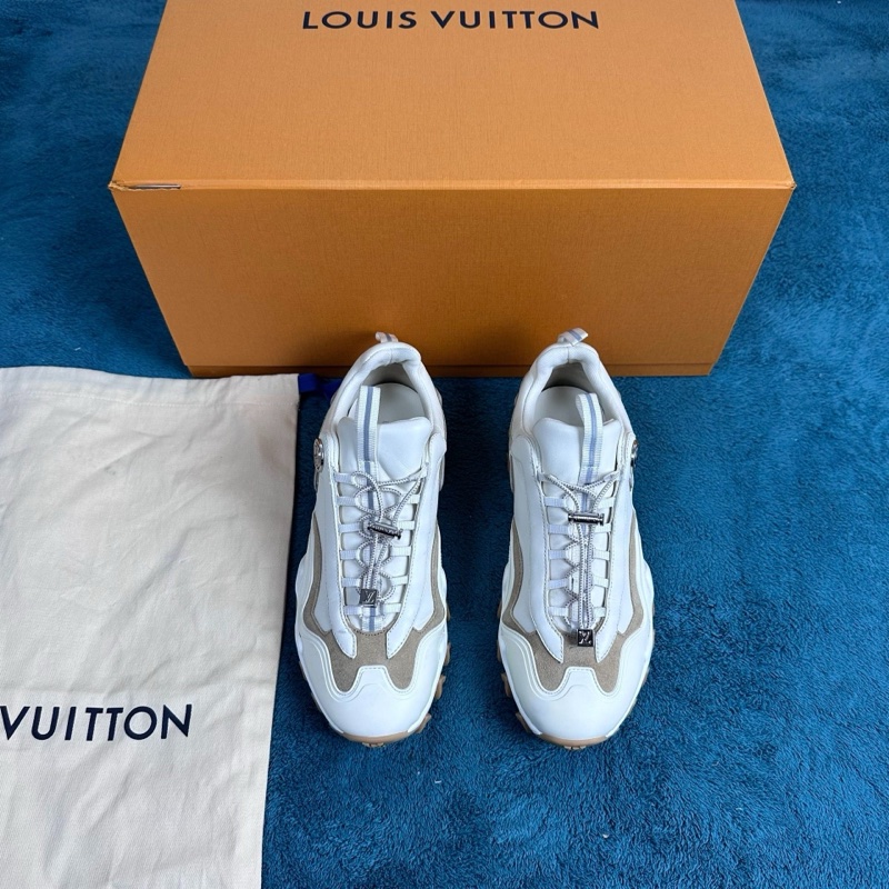 Louis Vuitton路易威登 rush 牛皮革低幫休閒鞋 奶油色 36碼-0