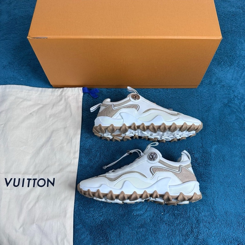 Louis Vuitton路易威登 rush 牛皮革低幫休閒鞋 奶油色 36碼-1