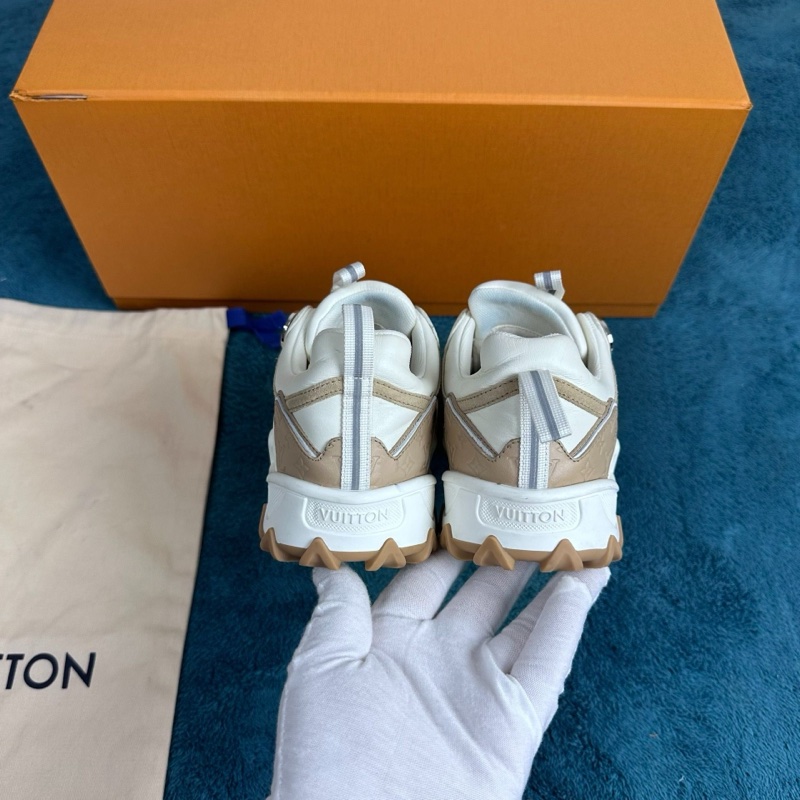 Louis Vuitton路易威登 rush 牛皮革低幫休閒鞋 奶油色 36碼-3