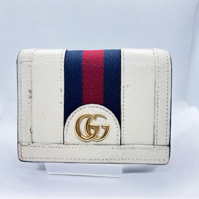 ~~趴趴小舖~~正品GUCCI Ophidia皮革短夾-6