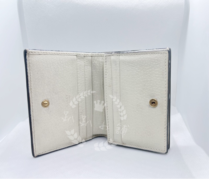 ~~趴趴小舖~~正品GUCCI Ophidia皮革短夾-13