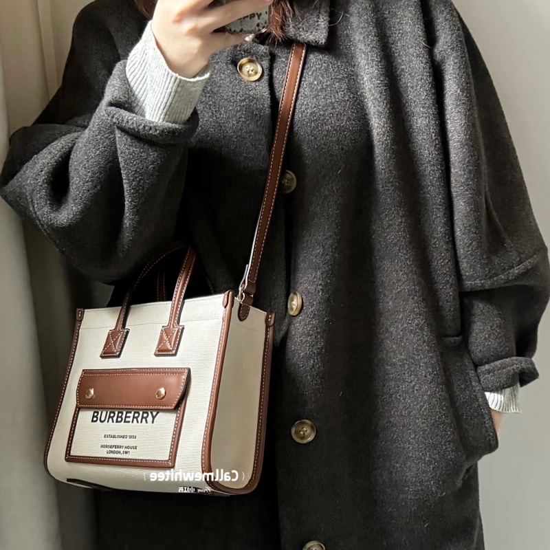【配件滿|超可愛!】 Burberry Mini Tote 斜背包-4