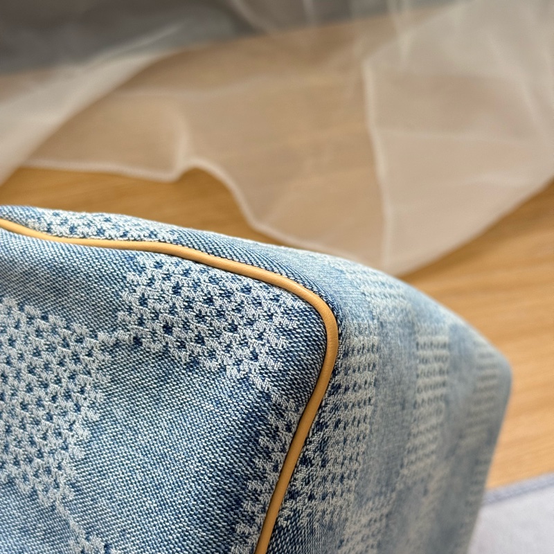 （台灣專櫃購證🇹🇼全配）Lv speedy25 新款3D丹寧棋盤格 ✨最新晶片款-5