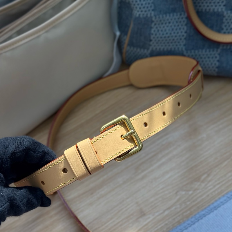 （台灣專櫃購證🇹🇼全配）Lv speedy25 新款3D丹寧棋盤格 ✨最新晶片款-22