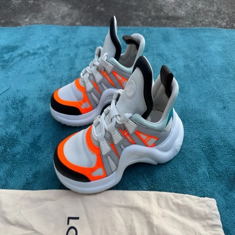 Louis Vuitton路易威登老爹鞋黑橙 36.5碼