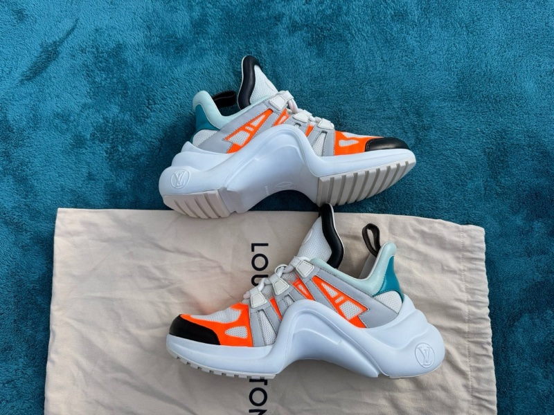 Louis Vuitton路易威登老爹鞋黑橙 36.5碼-3