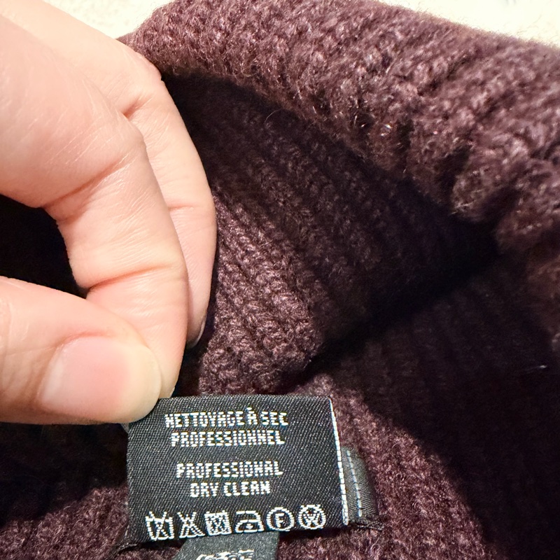 Chanel 香奈兒 25B 漫畫系列 毛帽 冷帽 酒紅-8