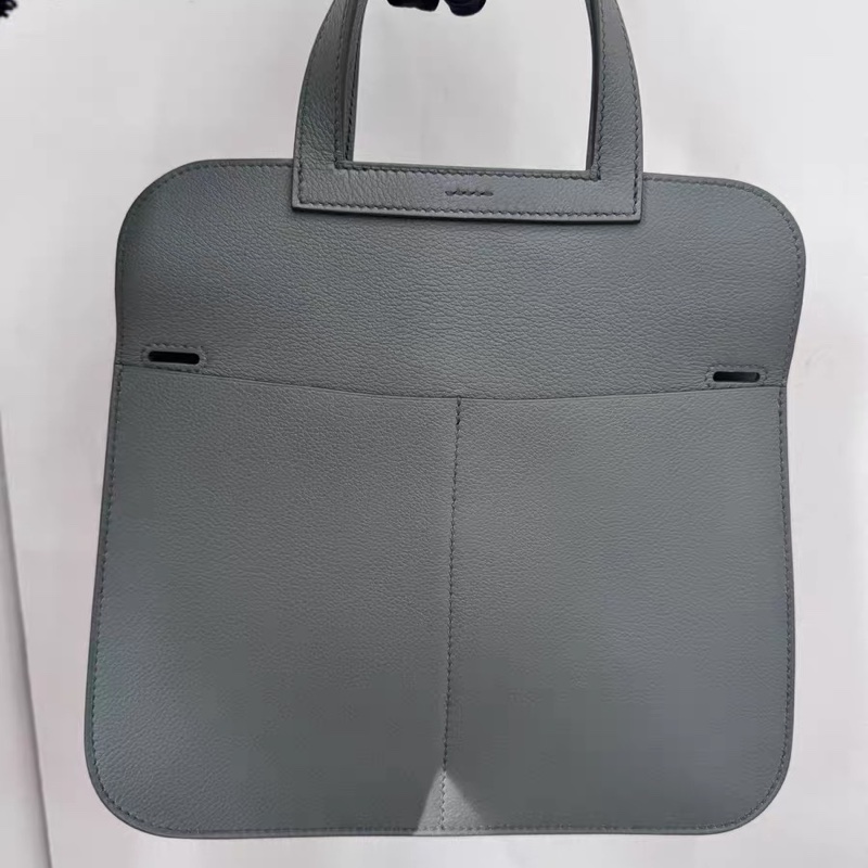 🌈Hermes🌟Halzan 25🧡63杏仁綠銀扣🧡全新有盒🌈Evercolor皮🌟愛馬仕🌟-6