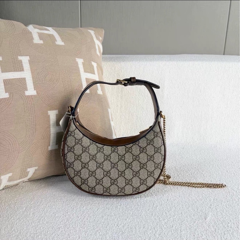 優雅復古款💎超低價✨Gucci古馳老花半月Ophidia月亮包手提單肩斜挎包🌙-9